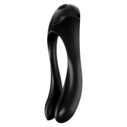 Satisfyer Candy Cane Finger Vibrator-Black